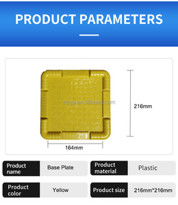 Plaques de base d'échafaudage carrées en plastique industriel Fabricant d'échafaudage en gros pour la sécurité des ateliers de construction de bâtiments - Product Image 3