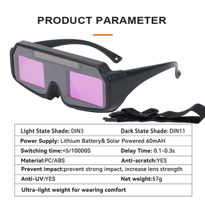 ¡EN OFERTA! ¡EN STOCK! Gafas de Soldadura Eléctricas Ligeras con Oscurecimiento Automático, Marca KHC, 110V-240V 5A, Venta en Línea de Fábrica - Product Image 4