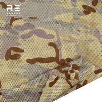 Tissu en maille camouflage désertique AMDU Australie 120 g/m², tissu en polyester léger tricoté pour usage tactique, masques faciaux au toucher doux