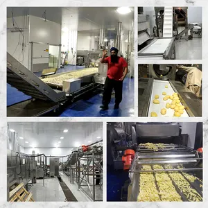 TCA 100kg 300kg 500kg 1000kg Kartoffel maschine automatische Pommes Frites Maschine kleine Pommes Frites Produktions linie