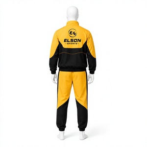 Survêtement de jogging en nylon avec fermeture éclair, logo personnalisé du fabricant, streetwear, coupe-vent, pour homme, en vente - Product Image 2