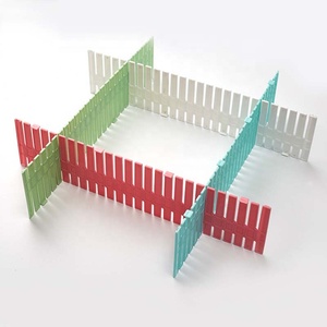 2/4pcs <span class=keywords><strong>Tiroir</strong></span> à grille en plastique Séparateur réglable Diviseur Cabinet <span class=keywords><strong>DIY</strong></span> Grille Ménage Nécessités Stockage Organisateur Outils - Product Image 6