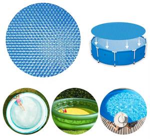 Easy to Install and Use PE Solar <b>Cover</b> for Pool-UV Resistant Foldable Maintains Water <b>Temperature</b> - Product Image 4