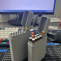 Étui à cigarettes portable écologique en plastique avec briquet intégré, impression 3D, résistant à la pression, universel
