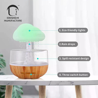 Diffuseur d'humidificateur nuage de pluie domestique mignon conforme CE ROHS 280ml veilleuse arôme huile essentielle prise américaine garantie 1 an