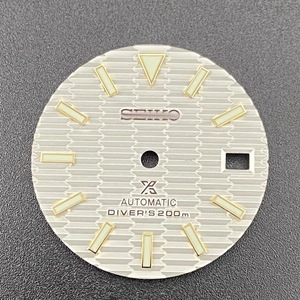 Cadran de date unique pour modification de montre, motif à étages, vert lumineux, 28,5 mm, compatible avec les mouvements NH35 NH36 - Product Image 6