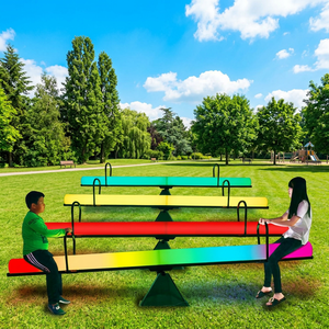 Balançoire à bascule commerciale d'extérieur pour enfants, mobilier de jardin et de terrasse, avec LED RGB à couleurs changeantes - Product Image 2