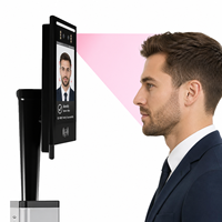 Sistema de Control de Acceso Todo en Uno Personalizable con Reconocimiento Facial y Huella Dactilar Biométrica, Pantalla Táctil de 7 Pulgadas, Control de Asistencia con Tarjeta RFID