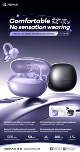 Écouteurs sans fil REMAX OWS-23, ultra-légers (4,5 g), connexion BT 6.0 stable, autonomie en veille de 180 jours, écouteurs OWS - Product Image 3