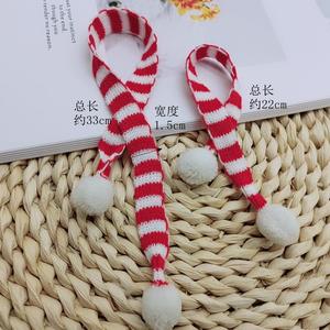 Мини Миниатюрный Плюшевый кукла для собак Медведь Вязание шарф для кукол - Product Image 2