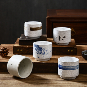 <span class=keywords><strong>Tasse</strong></span> à thé japonaise en céramique KungFu peinte à la main en grès tasses à café <span class=keywords><strong>expresso</strong></span> en poterie - Product Image 6