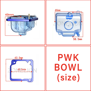 <span class=keywords><strong>Carburador</strong></span> de motocicleta de fondo transparente, tazón flotante transparente para <span class=keywords><strong>KEIHIN</strong></span> PWK KSR EVO OKO KOSO, <span class=keywords><strong>26mm</strong></span> 28mm 30mm 32mm 34mm - Product Image 5