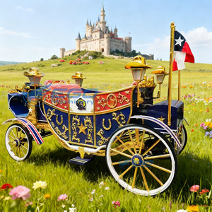 Nuevo Carroza Real Eléctrica Personalizada de Cenicienta 2026, Carroza sin Caballos para Turismo y Transporte Especial - Product Image 2