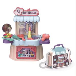 Vente chaude 3 en 1 Filles Mode Dressing <span class=keywords><strong>Maquillage</strong></span> Jouet Faire semblant De Jouer Beauté Maison Jouet <span class=keywords><strong>Jeux</strong></span> Avec Sac À Main Pour Enfants <span class=keywords><strong>D</strong></span>'âge Préscolaire Cadeau - Product Image 3