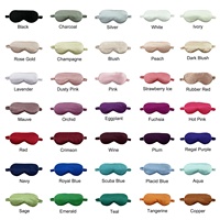 Masque pour les yeux de sommeil lisse et doux de haute qualité impression personnalisée broder LOGO soie bonbons couleurs masque pour les yeux Satin masques de sommeil