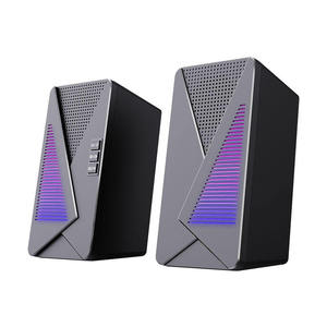 ลำโพงเกมมิ่งคอมพิวเตอร์สเตอริโอบลูทูธ RGB สีน้ำเงินเรืองแสง รุ่นใหม่ 2.0CH สำหรับพีซี - Product Image 2