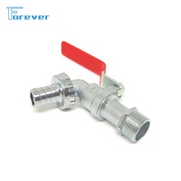 Offres Spéciales pas cher prix 1/2 "3/4'' 1 "chromé en alliage de zinc Bibcock robinet d'eau IBC fourre-tout jardin utilisé robinets extérieurs