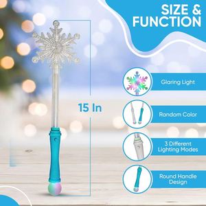 Custom <b>LED</b> Magic Neon Snowflake Wand Toy Projection <b>Ball</b> Multi-Color Light Graduation Thanksgiving Christmas Wedding Event - Product Image 2