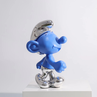 Sculpture et statue en résine de dessin animé mignonne en gros, modèle créatif pour le salon, décoration de bureau à domicile/vitrine, directement de l'usine