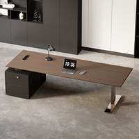 Scrivania Direzionale Intelligente con Sollevamento Elettrico, Design Moderno e Semplice, Tavolo da Ufficio a L per Manager