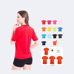 Cheap Business Gift Idea Set Office Uniform Suits Custom 150g 100 Polyester Silk Screen Printing O Neck T Shirts for Online - Product Image 1