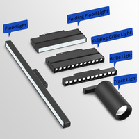 Système d'éclairage sur rail magnétique IMENS moderne en aluminium à 2 fils avec gradation Triac, température de couleur 3000K-6000K, prix de gros usine
