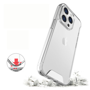 Spazio chiaro custodia <span class=keywords><strong>rigida</strong></span> per <span class=keywords><strong>iPhone</strong></span> 16 15 <span class=keywords><strong>Pro</strong></span> Max 14 13 12 <span class=keywords><strong>11</strong></span> XR XS 7 8 Plus paraurti <span class=keywords><strong>Cover</strong></span> per telefono antiurto con pacchetto - Product Image 4