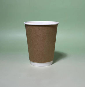 Gobelet en papier à double paroi entièrement biodégradable, doublé de PLA, pour café chaud, thé au lait, gobelet ondulé isolé jetable - Product Image 4
