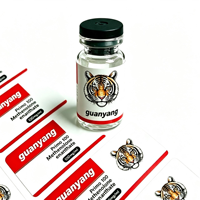 Autocollants en vinyle imperméables et résistants à l'huile, impression personnalisée, étiquettes pour flacons de 10 ml pour l'emballage pharmaceutique