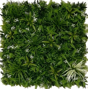Panel Fake Artificial Foliage Hedges Grass Plant Outdoor Green Wall Planter Roll Panels