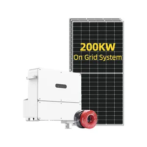 긴 수명 50KW 100KW 150KW 오프 그리드 온 그리드 하이브리드 완전한 태양 광 발전소 200KW