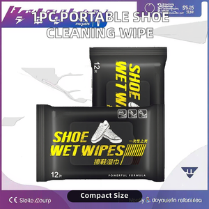 Paquet individuel de lingettes humides portables 1pcs Pack de nettoyage des chaussures pour le nettoyage des chaussures - Product Image 2