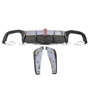 Carbon Fiber KBE Type Diffuser Rear Bumper Chin <b>Lip</b> Spoiler <b>Splitters</b> for BMW F98 X4M 2019 - 2022 Auto Tuning - Product Image 2