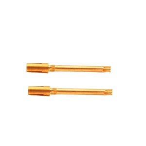 Terminales de latón de desconexión rápida, chapados en oro, 1P, para conectores eléctricos - Product Image 1