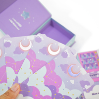 Jeu de tarot de divertissement personnalisé en papier premium de 78 cartes avec boîte magnétique et guides pour les entreprises de jeux de société