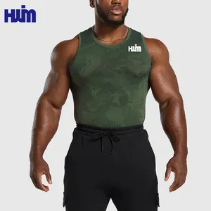 OEM Custom Logo Gym Sleeveless Mesh T Shirt Fitness Workout Muscle Stringer Tank Top Bodybuilding For Men