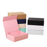 Dossiers magnétiques pliables de luxe en carton recyclé, personnalisables avec estampage, structure à clapet magnétique, vente en gros