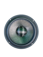 Sistema de Altavoces de 2 Vías GMINJOO de 80W con Cono de Woofer de Fibra de Carbono, Gabinete Metálico, Woofer de 6.5 Pulgadas, Tweeter, Sensibilidad de 88dB, 4