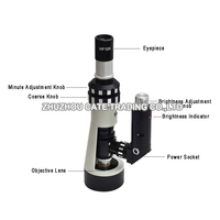 100X 400X 500X Monocular Handheld Polarizing Metallographic Microscope