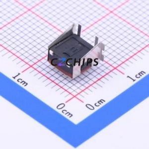 TA-610N-Q-T/R Tactile Switch SMD Switch Single Pole Single Throw Round Button Horizontal Mount 6mm - Product Image 2