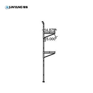 Supports d'étagères en acier de qualité supérieure, d'origine industrielle, accessoires essentiels pour le levage d'étagères en conteneurs - Product Image 4