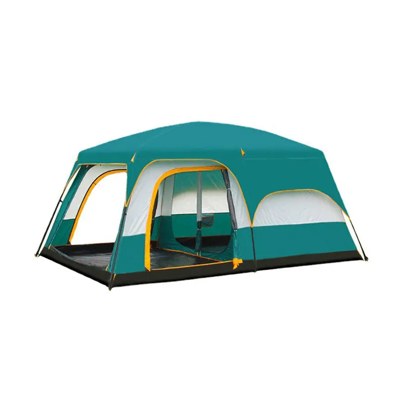 Lüks aile büyük taşınabilir gölgelik anında 8 adam yuvarlak çadır ev kamp ekstra büyük 12 kişi 8 kişi yeşil yuvarlak ev çadır