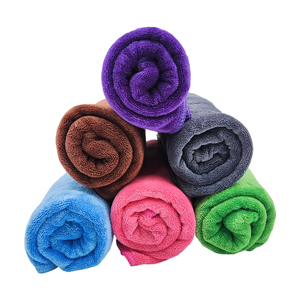 80/20 400gsm mikrofiber atkı örgü kumaş hızlı kuru mikrofiber temizlik havlusu 40*60cm - Product Image 4