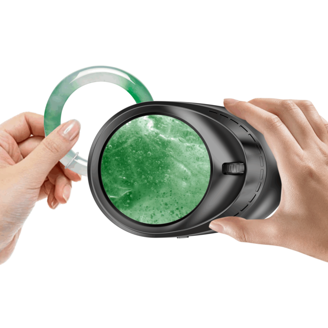 Digital Handheld Screen Magnifier with 10x 30x 60x 100x Zoom 2.8 Inches Round Visual Aid Supports Recording