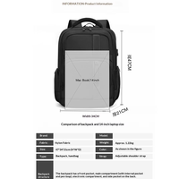 Sac à dos d'affaires pour ordinateur portable avec port USB de chargement et multiples poches – Idéal pour les voyages d'affaires – Direct Usine