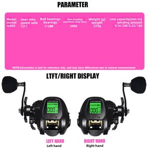 Nuevo carrete Baitcasting digital/eléctrico con carga USB - Product Image 3
