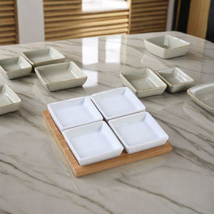 จานใส่ขนมขบเคี้ยวทำจากพอร์ซเลน,ถาดเสิร์ฟเซรามิกและจานใส่อาหารเรียกน้ำย่อยชิปและอาหารจิ้มจุ่มสำหรับใช้ในโรงแรมปาร์ตี้ที่บ้าน - Product Image 4