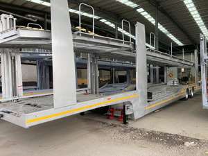 รถเทรลเลอร์แข่งควบคุมระยะไกลขนาดเล็กสร้างผู้ให้บริการรถ3คันพร้อมคุณสมบัติกึ่งรถบรรทุกเหล็ก - Product Image 3