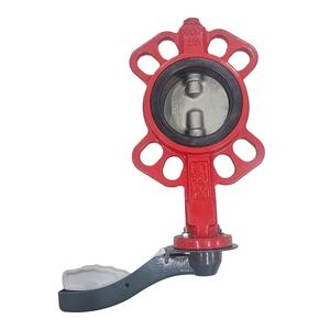 D71X150LB 手柄夹式蝶阀 304 板式米罗奇阀门板中心线夹式蝶阀出口标准阀体 - Product Image 3