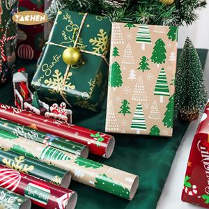 Yachen Bán Buôn Số Lượng Lớn Sang Trọng Giáng Sinh Gói Mô Giấy 70*50Cm Món Quà Giáng Sinh Gói Giấy Cuộn - Product Image 1